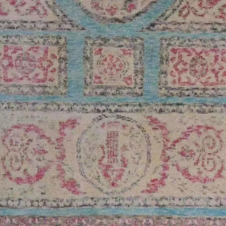 Abshari Rug - 238 x 167, blue sarasar abshari rug, close-up detail 3