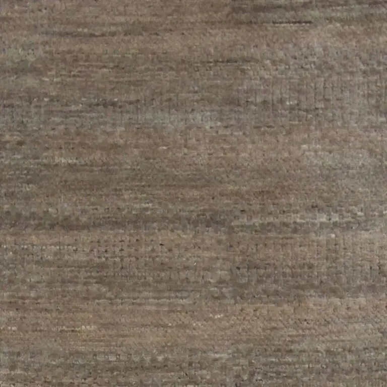 Contemporary Designer Rug, NZ Handspun Wool, Double hand Knotted, Veg Dye, Agra (310 x 200)cm, brown grey contemporary rug, close-up detail 1