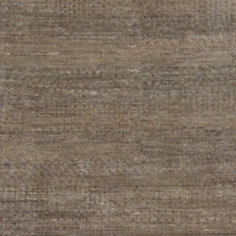 Contemporary Designer Rug, NZ Handspun Wool, Double hand Knotted, Veg Dye, Agra (310 x 200)cm, brown grey contemporary rug, close-up detail 2