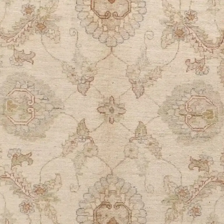 Cream Choobi Rug, Double hand Knotted, Veg Dye, Afghan (204 x 150)cm, cream chobi afghan rug, close-up detail 2