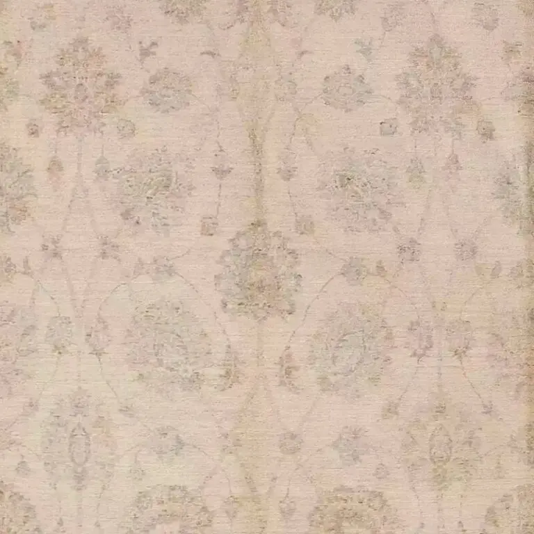 Gazney Rug - 379 x 264, cream floral gazney rug, close-up detail 1