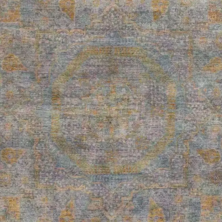 Mamluk Rug - 310 x 235, cream mamluk afghan rug, close-up detail 2