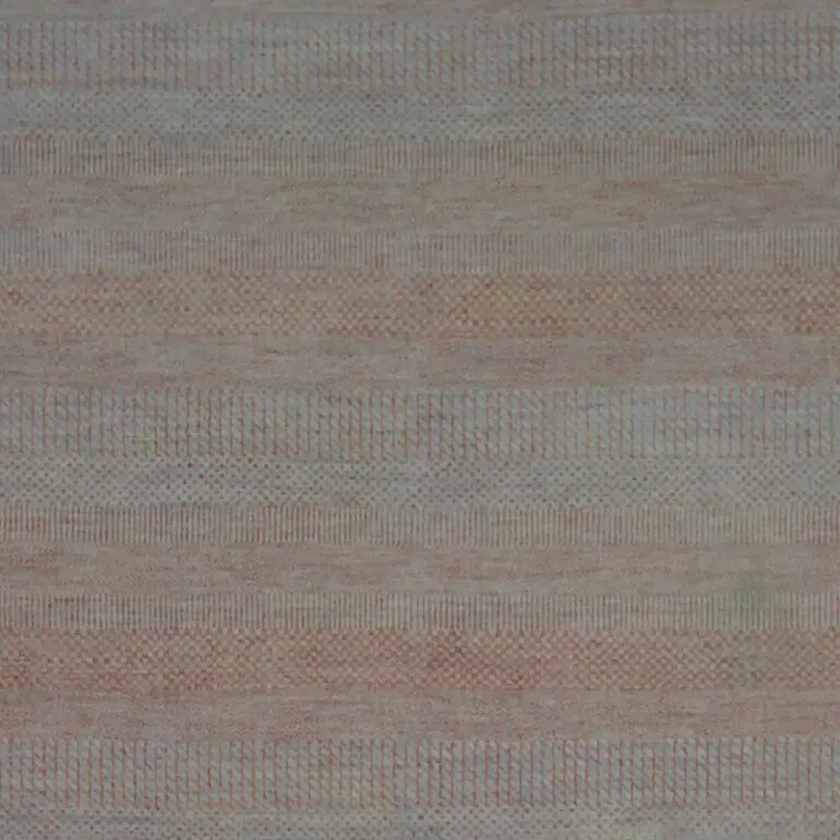 contemporary Designer Rug, Double hand Knotted, NZ Handspun Wool, Permanent Dye, Agra (304 x 246)cm, grey cream contemporary rug, close-up detail 2