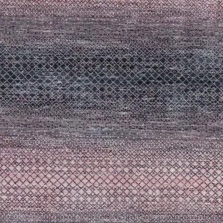 Soft Mauve Grass Rug Double Hand Knotted Veg Dye India(367 x 278) cms, mauve grass textured rug, close-up detail 1