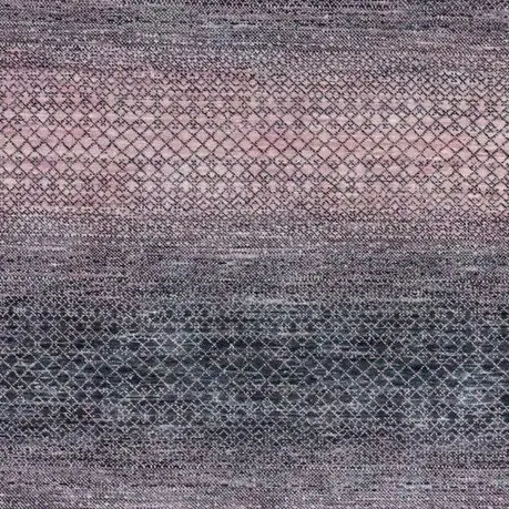 Soft Mauve Grass Rug Double Hand Knotted Veg Dye India(367 x 278) cms, mauve grass textured rug, close-up detail 2