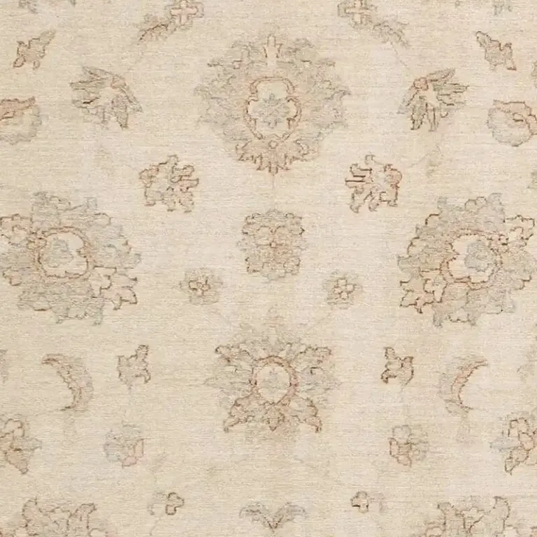 Mint Green Choobi Rug, Double Hand Knotted, Gazney Handspun Wool, Veg Dye, Afghan ( 273 x 184)cm, mint green chobi rug, close-up detail 1