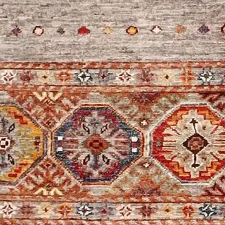 Pale Mocha Khorjin Runner - 309 x 82, pale mocha khorjin runner, close-up detail 2