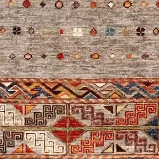 Pale Mocha Khorjin Runner - 309 x 82, pale mocha khorjin runner, close-up detail 3