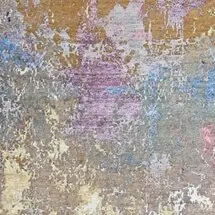RN-81 Pinkish Abstract Rug : Rug - 397 x 302, pink abstract rug, close-up detail 1