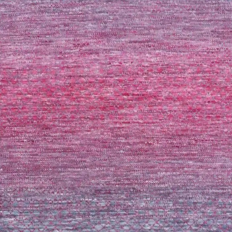 beautiful Pink Contemporary Double Hand Knotted Rug NZ Wool Veg Dye Agra India (437 x 311) cm, pink contemporary wool rug, close-up detail 1