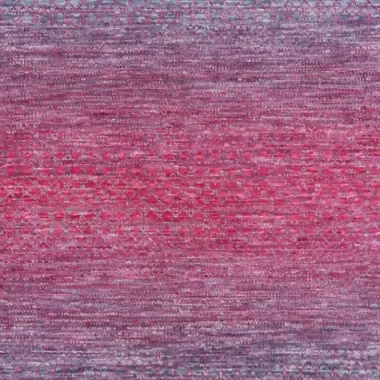 beautiful Pink Contemporary Double Hand Knotted Rug NZ Wool Veg Dye Agra India (437 x 311) cm, pink contemporary wool rug, close-up detail 3
