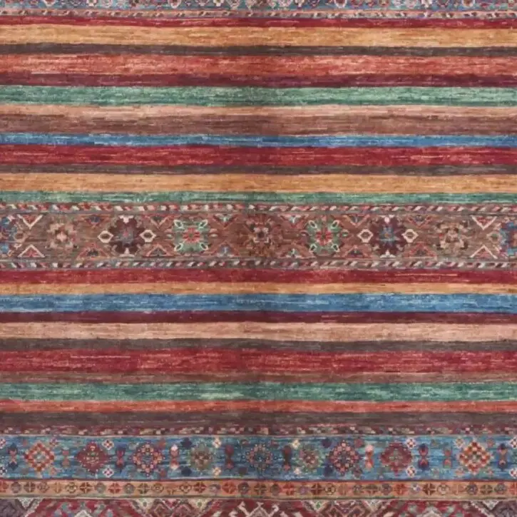 Khorjin Rug - 325 x 200, red antique khorjin rug, close-up detail 3