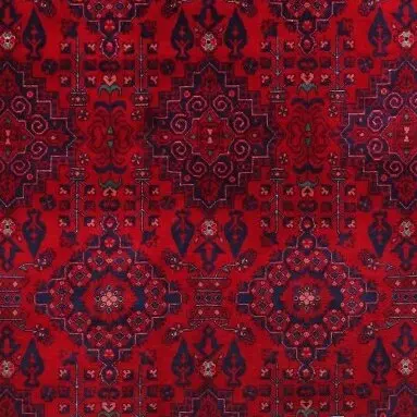 Beljick Rug - 246 x 165, red beljik rug, close-up detail 1