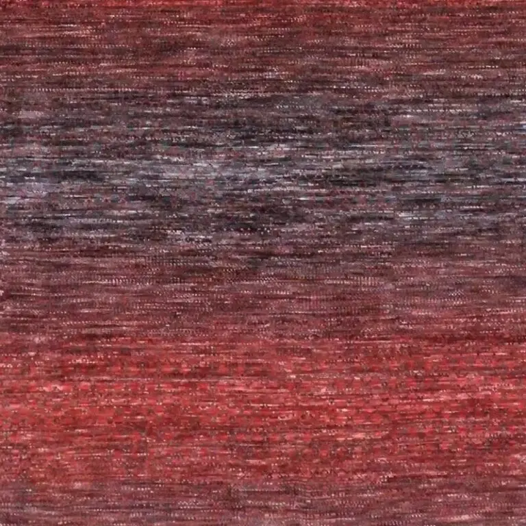 Red & Black Rainbow Rug- 435 x 306 cms, red black rainbow rug, close-up detail 3