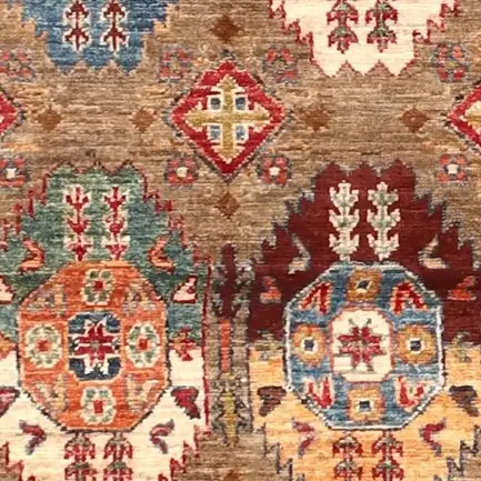 Feelpaye Vaziri Runner - 252 x 91, red feelpaye vaziri runner, close-up detail 2