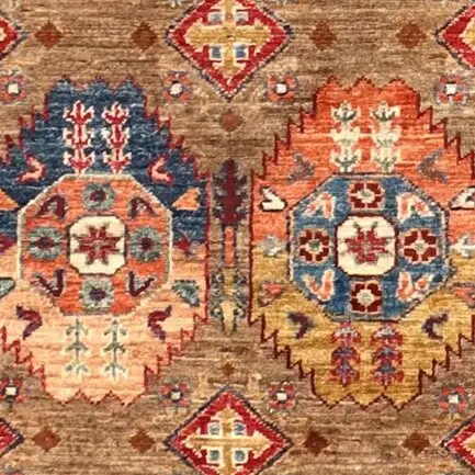 Feelpaye Vaziri Runner - 252 x 91, red feelpaye vaziri runner, close-up detail 3
