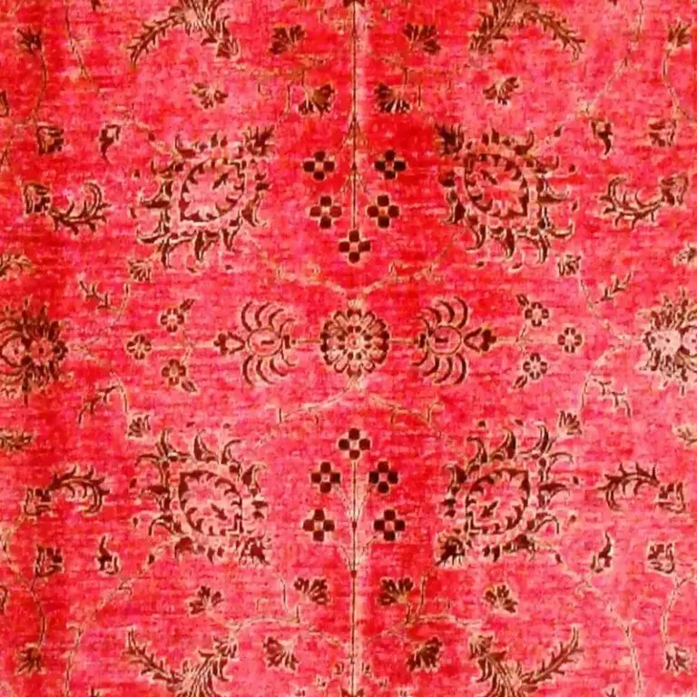 Red Ziegler Rug Suoer Fine Gazney Handspun wool Veg Dye (304 x 246)cm, red ziegler afghan rug, close-up detail 2