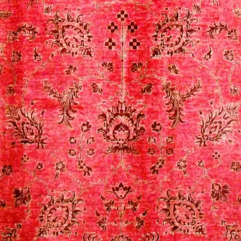 Red Ziegler Rug Suoer Fine Gazney Handspun wool Veg Dye (304 x 246)cm, red ziegler afghan rug, close-up detail 3