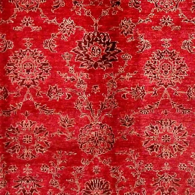 Ziegler Rug - 307 x 202, red ziegler rug, close-up detail 3