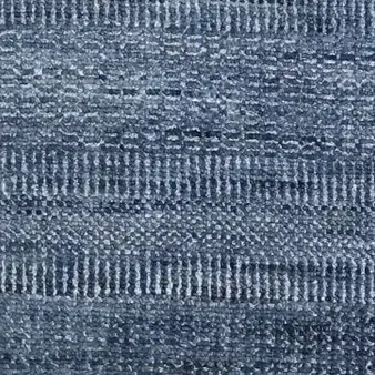 Contemporary Designer Runner, Double Fine Hand Knotted, NZ Handspun Wool, Veg Dye, India (394 x 72), royal blue designer runner, close-up detail 2