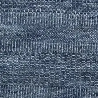 Contemporary Designer Runner, Double Fine Hand Knotted, NZ Handspun Wool, Veg Dye, India (394 x 72), royal blue designer runner, close-up detail 3