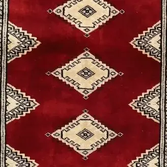 Ruby Red Jaldar Runner NZ Handspun Wool Veg Dye (299 x 76)cm, ruby red jaldar runner, close-up detail 2