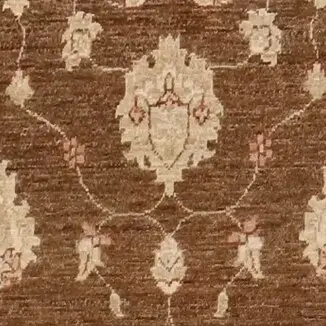 Sepia Brown Choobi Runner, Double hand Knotted, Gazney Handspun Wool, Veg Dye Afghan(440 x 82)cm, sepia brown chobi runner, close-up detail 3
