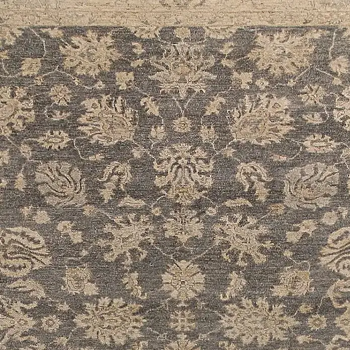 Smoke Grey Ziegler Rug - (358 x 263)cm, smoke grey ziegler rug, close-up detail 1