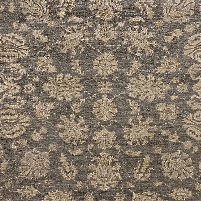 Smoke Grey Ziegler Rug - (358 x 263)cm, smoke grey ziegler rug, close-up detail 2