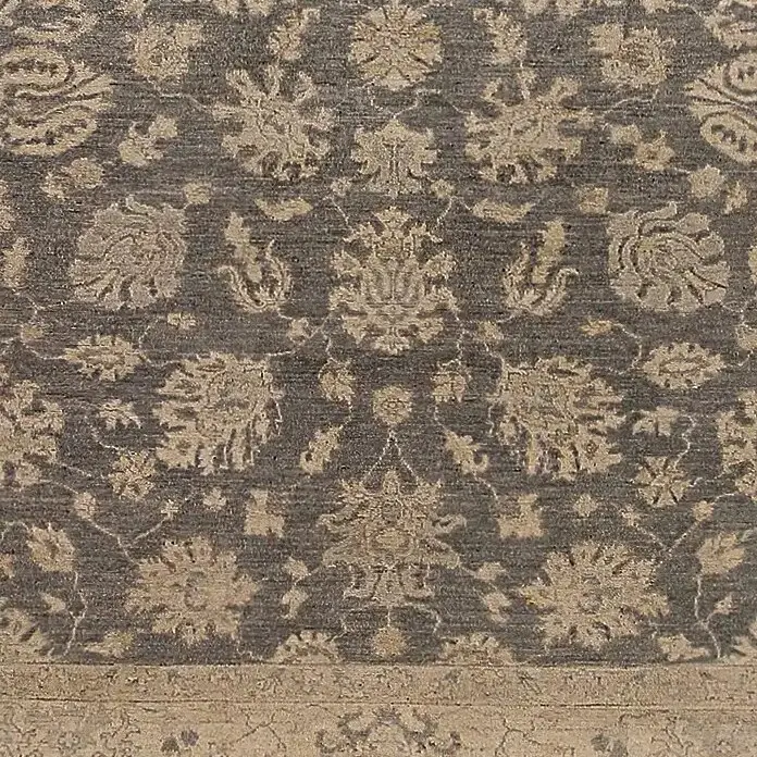 Smoke Grey Ziegler Rug - (358 x 263)cm, smoke grey ziegler rug, close-up detail 3