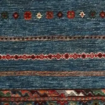 Space Blue Khorjin Runner - 513 x 80, space blue khorjin runner, close-up detail 2