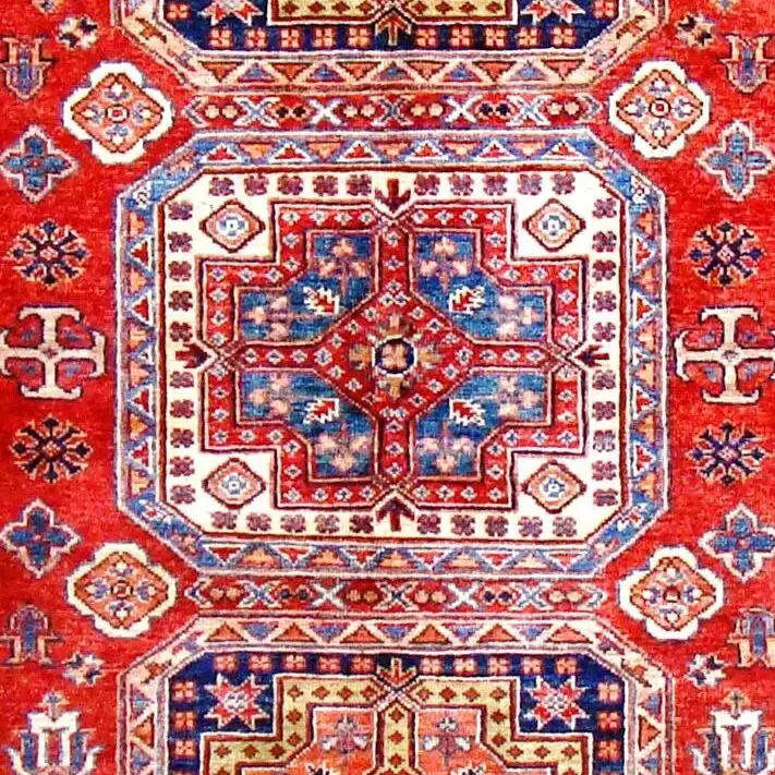 Super Kazak Rug - 203 x 142, super kazak rug, close-up detail 2