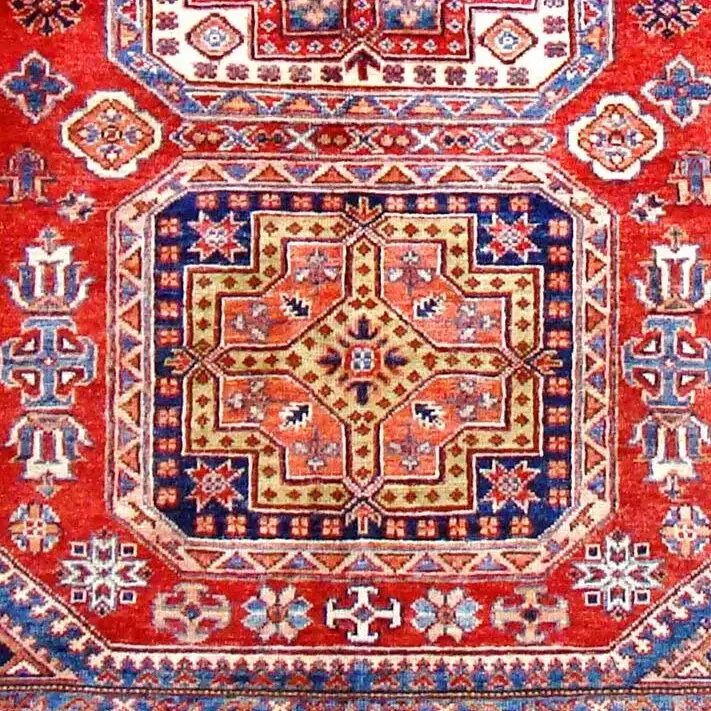 Super Kazak Rug - 203 x 142, super kazak rug, close-up detail 3