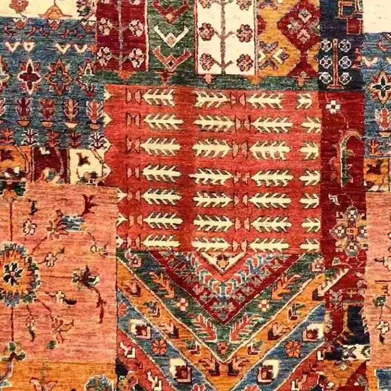Cheltikeh Rug 236 x 172, tribal cheltikeh rug, close-up detail 3