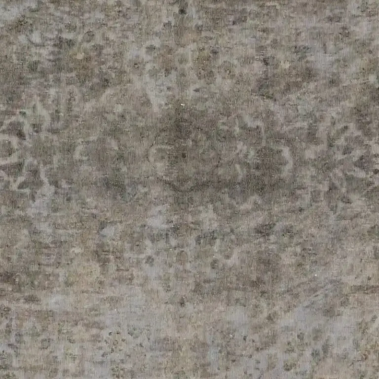 Vintage Over-dyed Rug Double hand Knotted Iran (359 x 242)cm, vintage overdyed persian rug, close-up detail 2