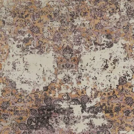 Spicey Abstract Area Rug Hand Loom Indian Bamboo Silk(350×250)cm, abstract bamboo silk rug, close-up detail 1