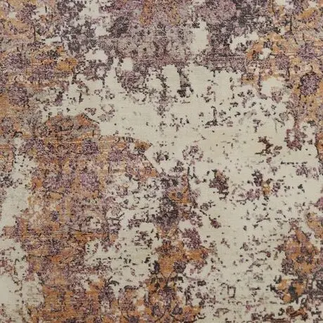 Spicey Abstract Area Rug Hand Loom Indian Bamboo Silk(350×250)cm, abstract bamboo silk rug, close-up detail 3