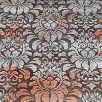 Hand Knotted Rug, Acanthus leafWool& Bamboo Silk Veg Dye India (209×140)cm, acanthus leaf design rug, close-up detail 2
