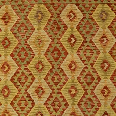 Autumn Kilim, autumn afghan kilim rug, close-up detail 1