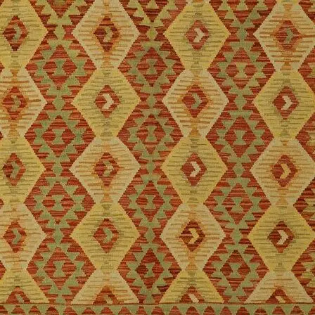 Autumn Kilim, autumn afghan kilim rug, close-up detail 3
