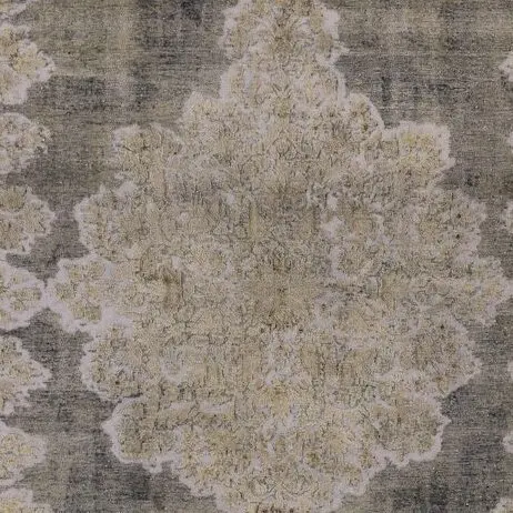 Vintage Overdyed Rug Large Area Double hand Knotted Super fine Iran(407×304)cm, beige vintage overdyed rug, close-up detail 2