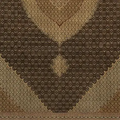 Mahi Fine Persian Rug German Dye NZ Wool Iran (397 x 305)cm, black fine persian rug, close-up detail 3