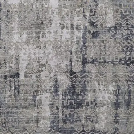 Contemporary Abstract Rug, hand Loom Blue Sage Pure Bamboo Silk India (350×250), blue sage bamboo silk rug, close-up detail 3