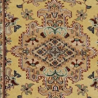 Persian style Bokhara Runner Pakistan Wool (313×79)cm, brown bokhara runner, close-up detail 2