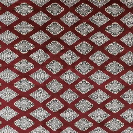 Large Jaldar Oriental Area Rug NZ Wool pakistan (435×304)cm, claret jaldar oriental rug, close-up detail 2