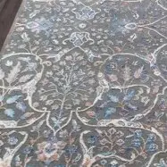 Large Wool and SilkTransitional design Rug German Dye India (308x246)cm, floral transitional wool rug, close-up detail 1
