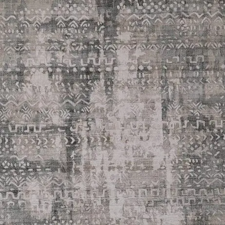 Modern Abstract Area Rug, Grey Gold Hand Loom Indian(350×250), grey abstract hand loom rug, close-up detail 1