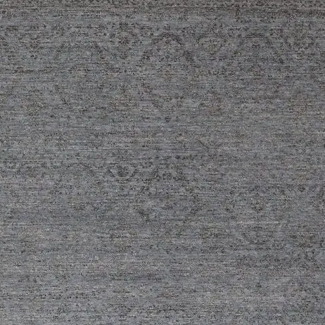 Transitional Hand Knotted Rug Barely There Wool & Bamboo Silk Indian(368×277)cm, grey barely there rug, close-up detail 1