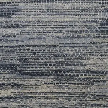 Modern Area Rug, Wool & Saree Silk german Dye Indian(240×168)cm, grey blue contemporary rug, close-up detail 3