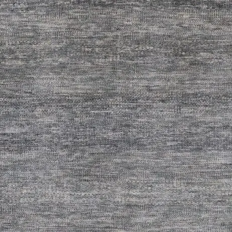 Contemporary Hand knotted Rug in Grey & Green Bamboo Silk and Wool *Bamboo Silk German Dye India(378×277)cm, grey green bamboo silk rug, close-up detail 2